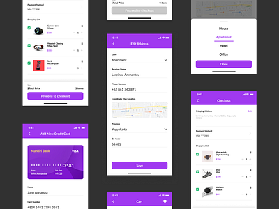 Checkout app card checkout dellof design marketplace payment product ui ux web