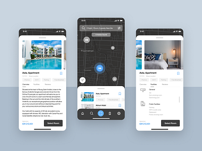 Hotels apartment app booking design flat home hotel house icon residence ui ux website