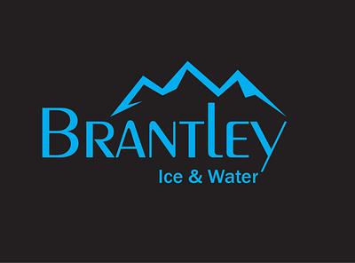 water and ice company logo graphic design logo