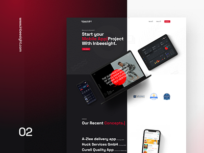 Inbeesight Website 🌐 black company design design agency development development company redesign redesign agency ui web design website wordpress