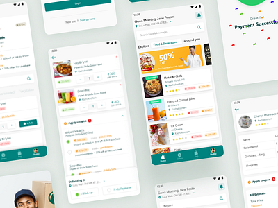 A-ZLEE Grocery Delivery App agency app branding company design design agency development company grocery mobile redesign ui vegetables