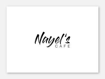Nayel's Cafe Logo branding design logo typography vector