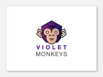 Violet Monkeys Logo branding design graphic design logo vector