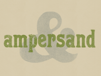 Atlas — Ampersand ampersand atlas lettermpress