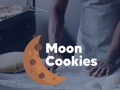 Moon Cookies branding design icon illustration logo
