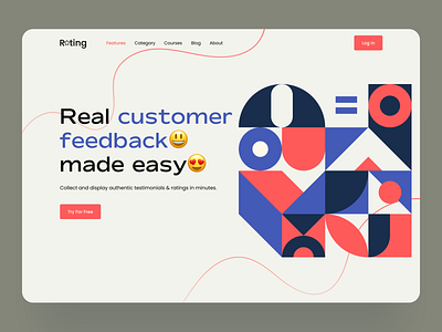 Website for review ratings 2021 colourful creative customer design feedback header hero homepage interface new new design ratings review trending trendy design ui ux web website