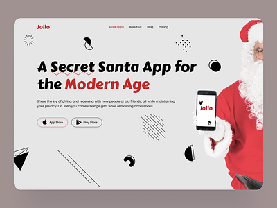 Jollo app landing page