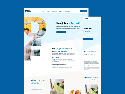 Dwight Funding Homepage design rebranding web development website design website redesign