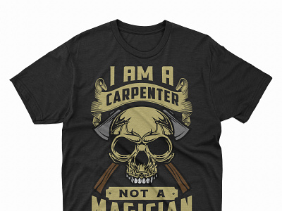 Carpenter T-shirt Design. carpenter creative design graphic design illustration mimal t shirt t shirt design typography t shirt unique vector