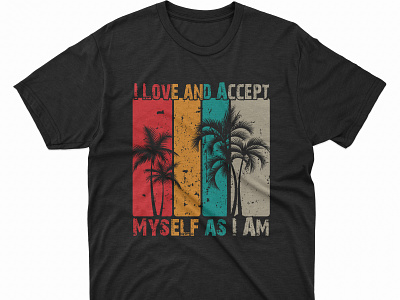 T-shirt Design | Vintage style cloth cloth design creative design fashion fashion design graphic design i love myself illustrator photoshop t shirt t shirt design typography t shirt unique vector vintage