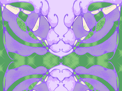 Lilac green abstraction
