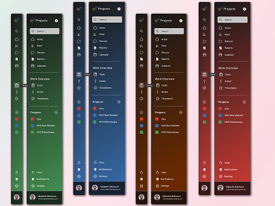 Zoho Projects Redesign dashboard design menu ui zoho