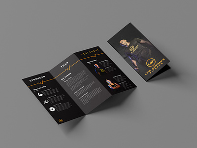 Life Advance Fitness Brochure - Inside athletic boxing branding brochure design fitness graphic design