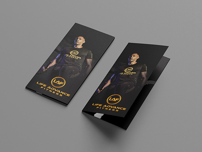 Life Advance Fitness Brochure - Front athletic boxing branding brochure design fitness graphic design