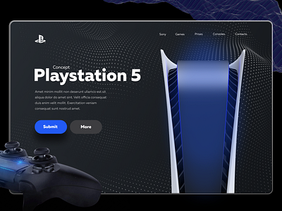 Concept PS5 design playstation5 ui ux