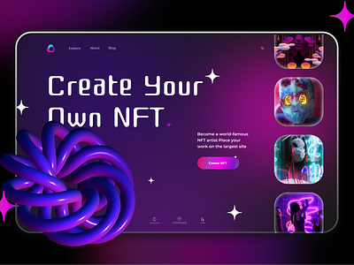 Create NFT design nft ui ux