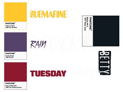 Pantone Colors of Rock design