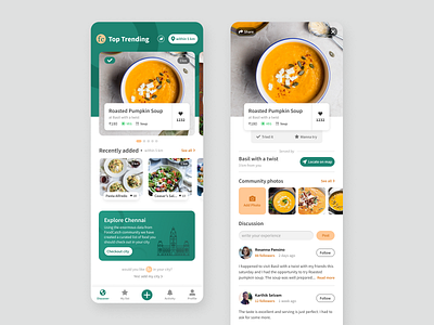 Foodcatch app design illustration mobile ui ui design ux