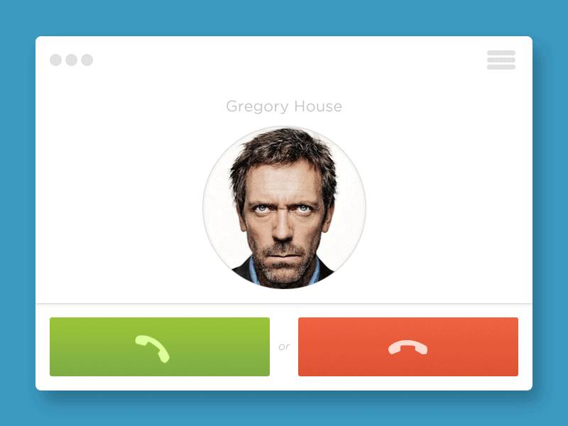 A random practice (GIF animation) animation buttons call dial gif house