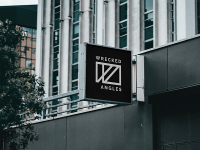 Logo - Wrecked Angles Recording Studio branding design graphic design logo