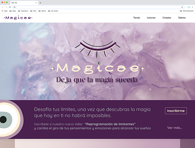 Magicae Landing Page branding design ui