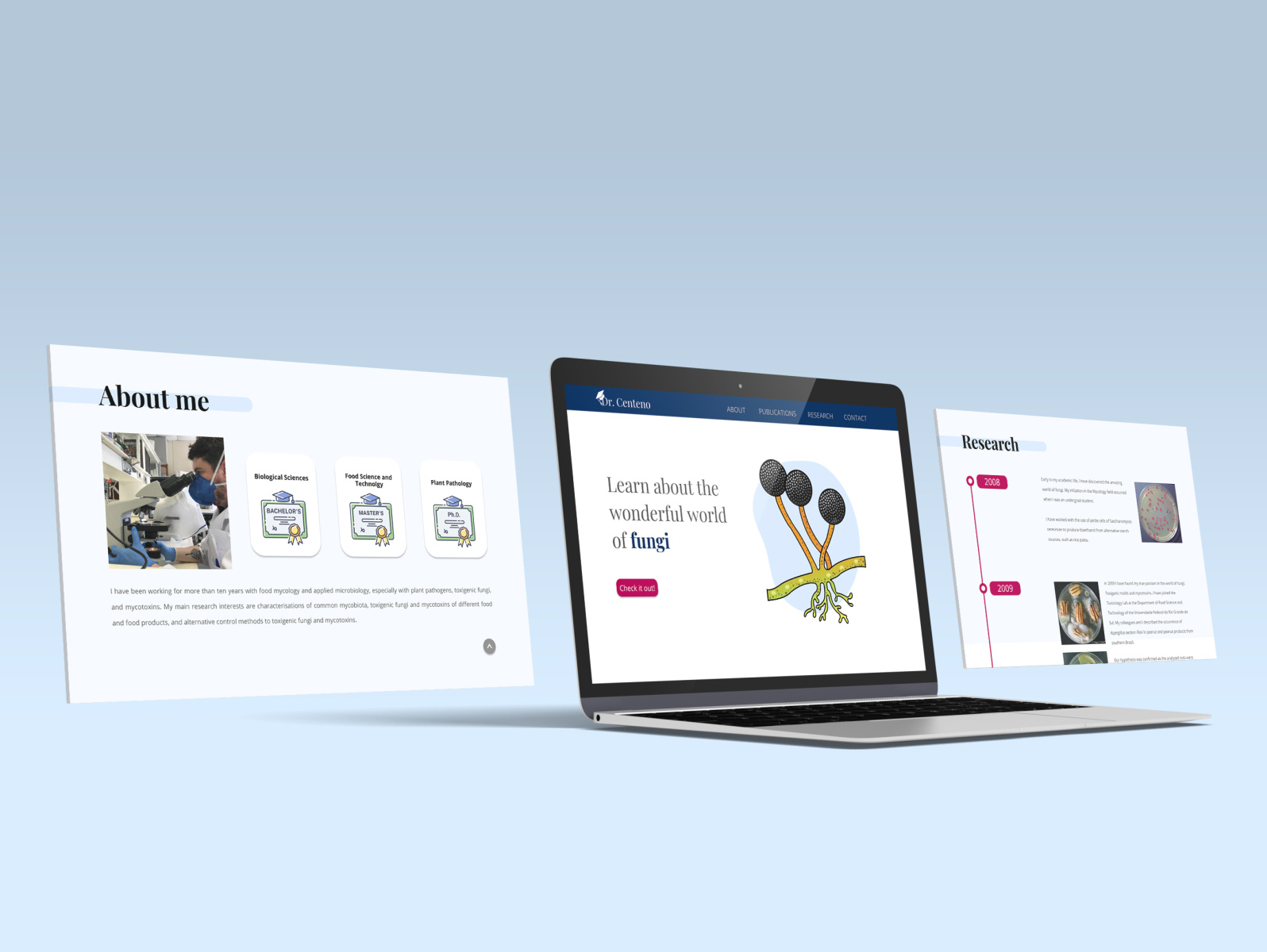 Academic Website by Tiago Einloft on Dribbble