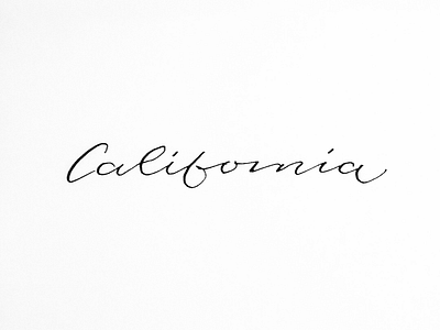 Cali california calligraphy handlettering lettering