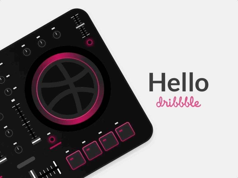 Hello Dribbble controller dj dribble hello midi