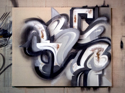 Gitter no. 3 graffiti ironlak texture typography