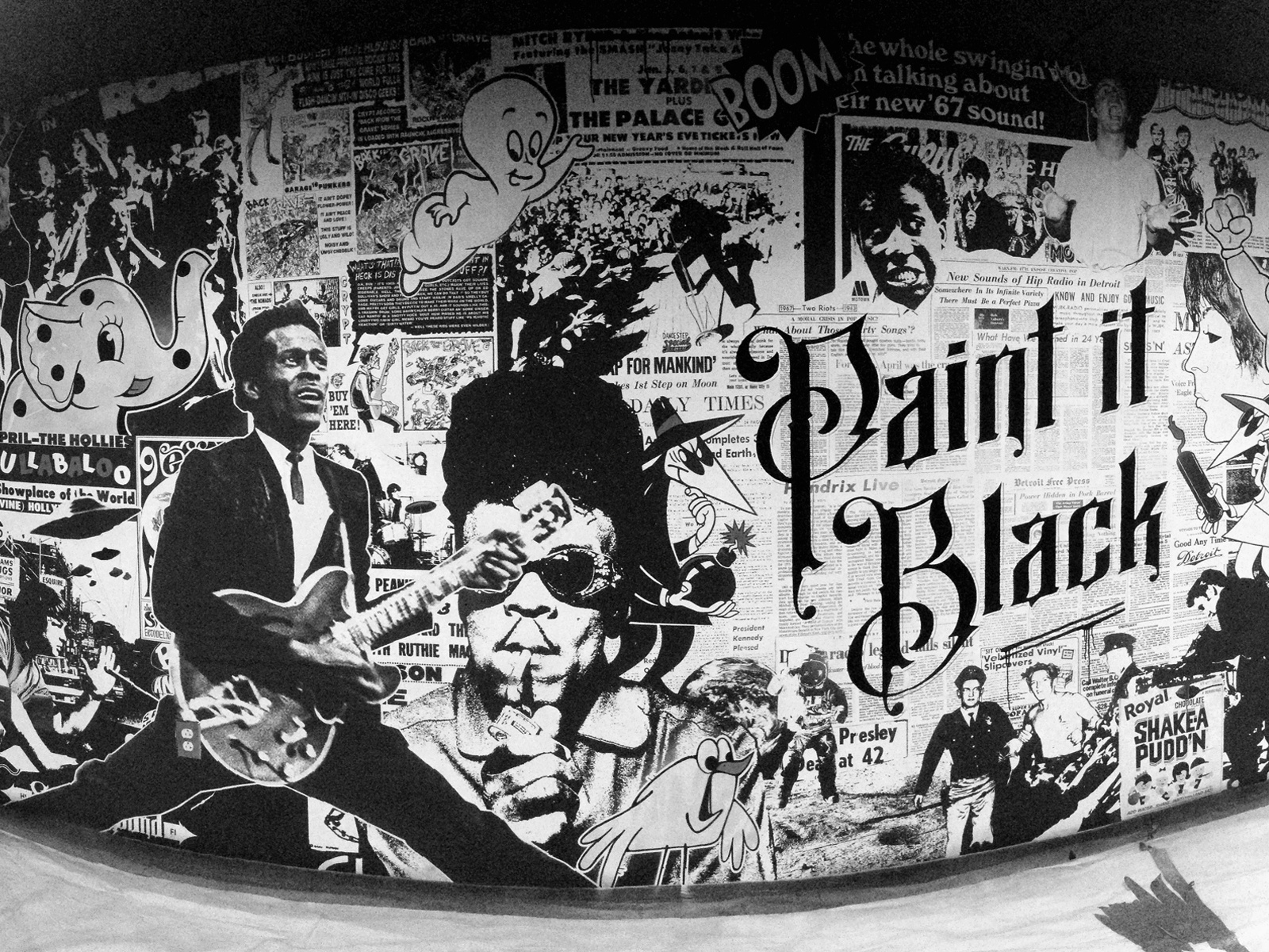 Paint It Black Mural by Joseph Cornelia on Dribbble