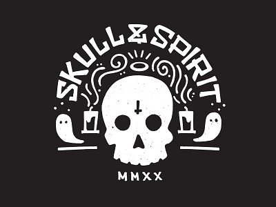Skull & Spirit Mark brand design illustration logo sketch vector