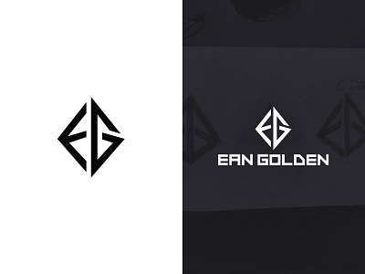 Ean Golden Branding brand dj icon letter logo minimal triangle