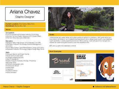 Resume Development Version 1 conceptualizing development resume. branding