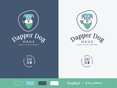 Dapper Dog Haus Brand bandana brand branding charity dapper design dog etsy haus illustration logo logotype vector