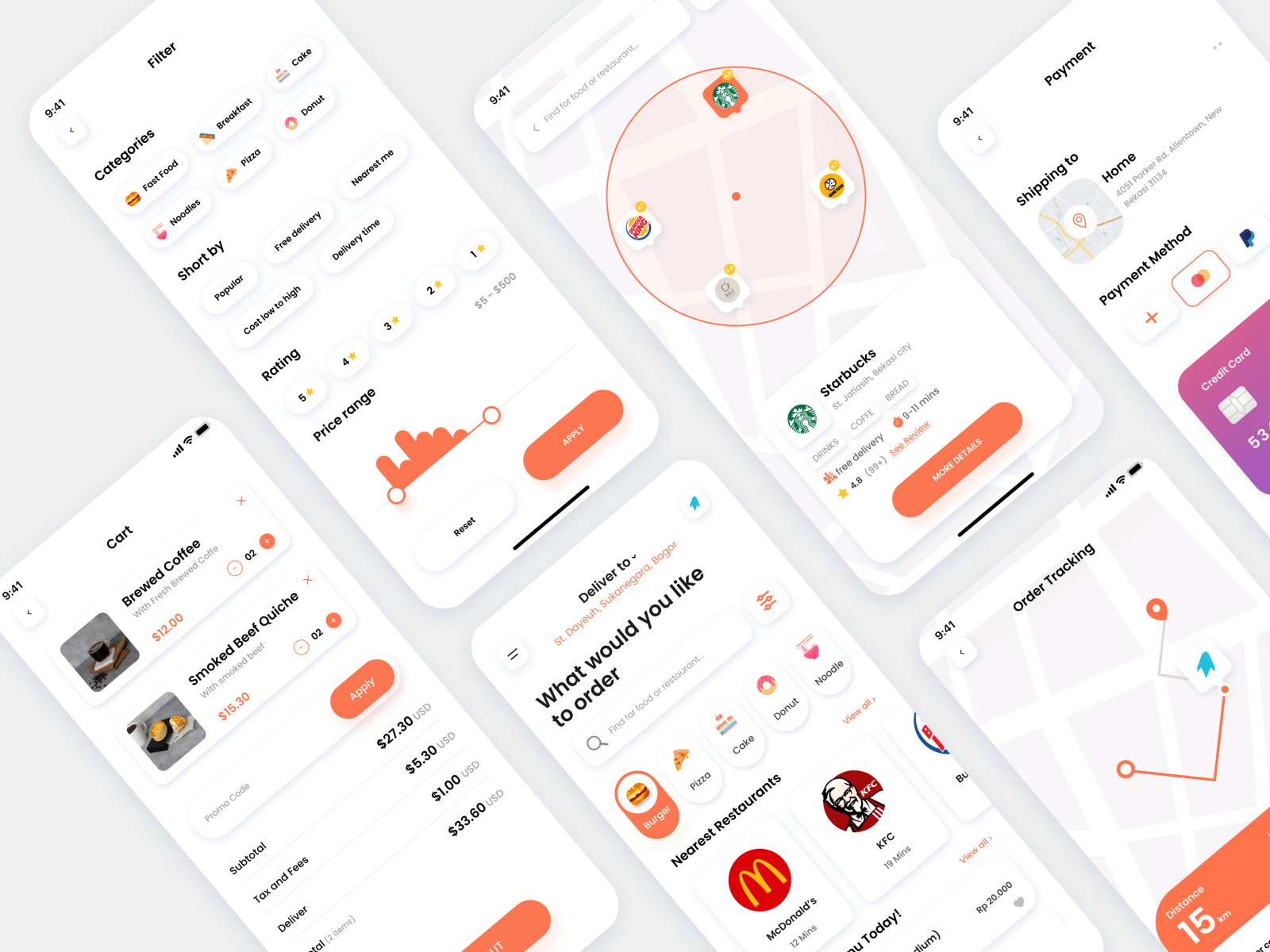 UI Food App (2) by Arka Firmansyah on Dribbble