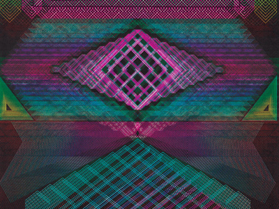 Psycho-indigena cover magazine pattern psychedelic symmetric