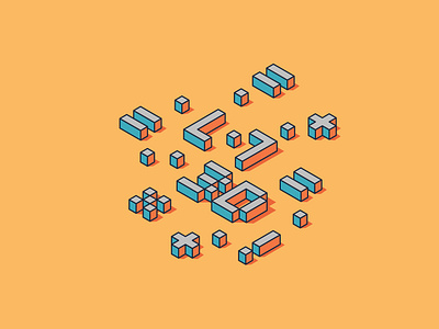 ISOMETRIC app branding design icon illustration logo typography ui ux vector