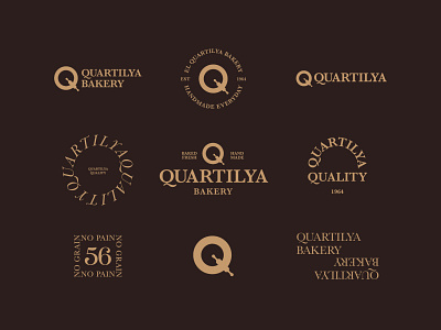 Quartilya Bakery Logo bakery bakery logo bakeshop brand design brand identity branding bread design logo logo design logos vintage
