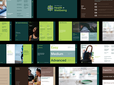 Health + Wellbeing Interactive Presentation digital health presentation ui ui design web design website website design wellbeing