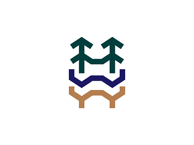 HWWA Monogram and Logo Design badge design identity identity design logo logo design monogram outdoor symbol travel