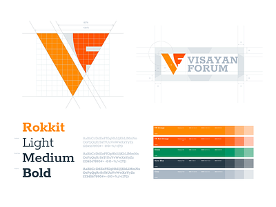 Visayan Forum Visual Identity brand brand design brand identity branding branding design graphic design grid logo logo design nonprofit orange visayan forum visual identity