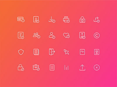 Help Center Icons - Set 01 canva gradient help center icon icons illustration lineart ui ux