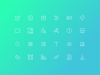 Help Center Icons - Set 02 canva gradient help center icon icons illustration lineart ui ux