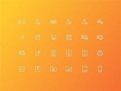 Help Center Icons - Set 03 canva gradient help center icon icons illustration lineart ui ux