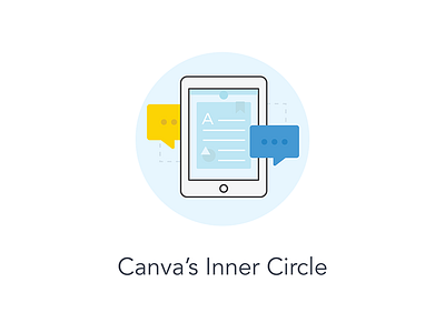 Canva's Inner Circle canva design help center icon icons illustration product ui ux