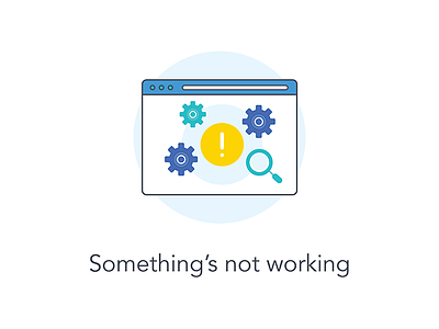 Something's not working canva design help center icon icons illustration product ui ux
