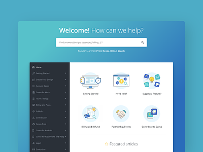 Help Center Illustrations and Icons app canva design gradient help center icon icons illustration product ui ux vector web website
