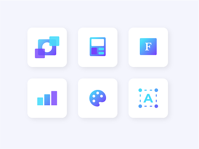 Design Tips Icons app canva design gradient graphic icon icons illustration newsletter product tips ui vector
