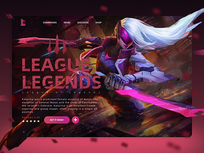 League of Legends/英雄联盟 design illustration typography ui