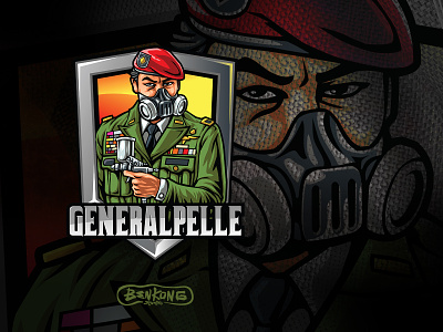 General Pelle branding design gaming icon illustration logo typography vector